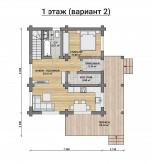 Дом из бревна VZ-110